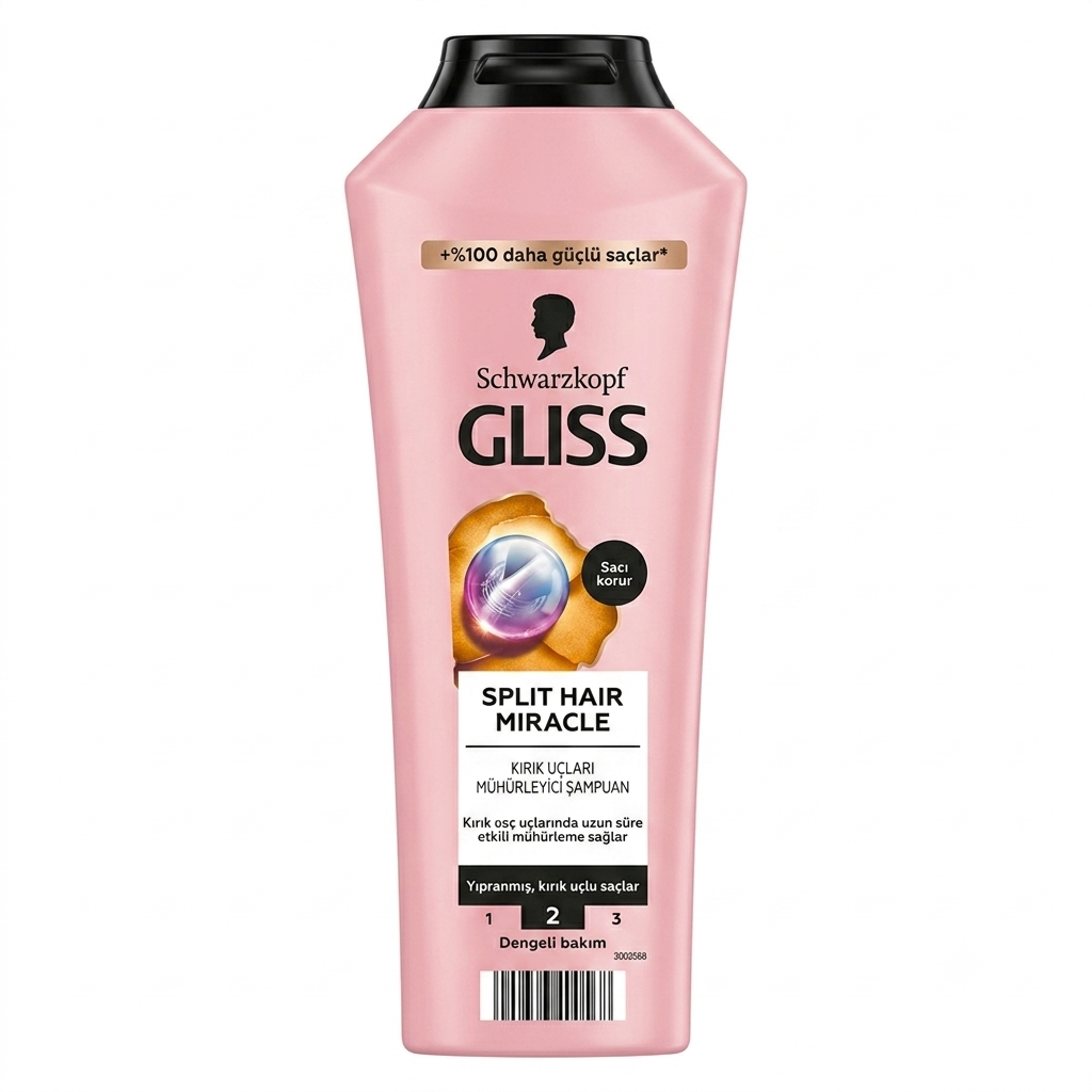1787645487484 شامپو گلیس مدل (split hair miracle) 400 میل - Image 1